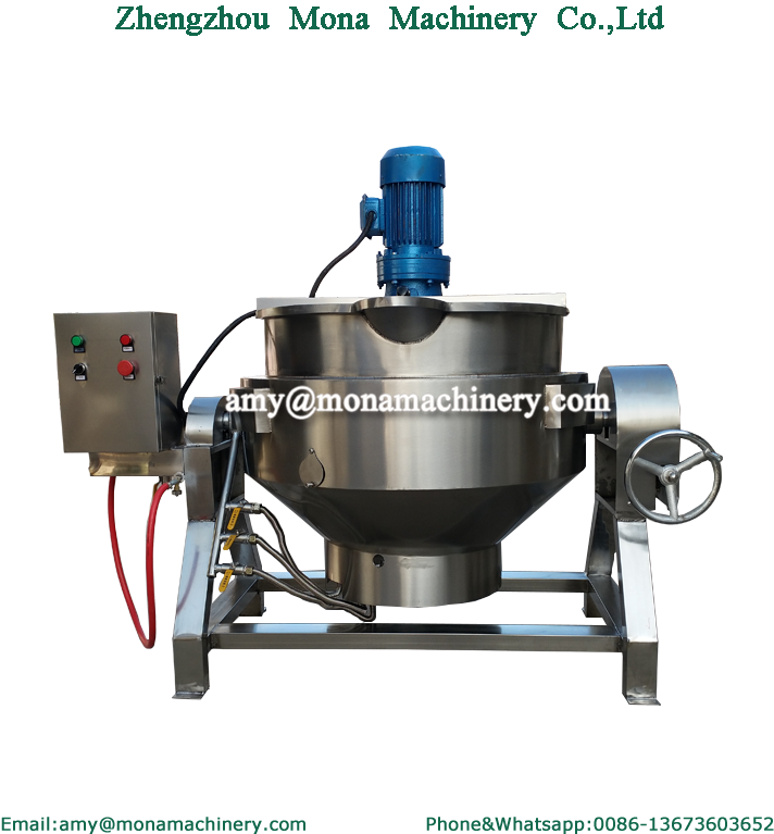 Cooking Pot With Mixer/industrial Electric Cooking - Machine Clipart (800x800), Png Download