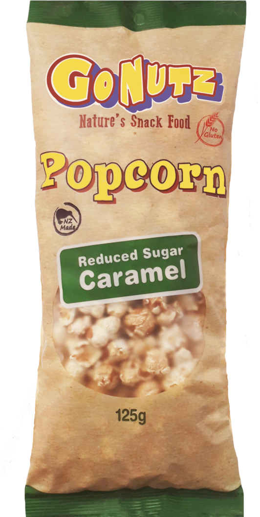 Popcorn Caramel Gf 125g Bag , Png Download - Chickpea Clipart (532x1057), Png Download