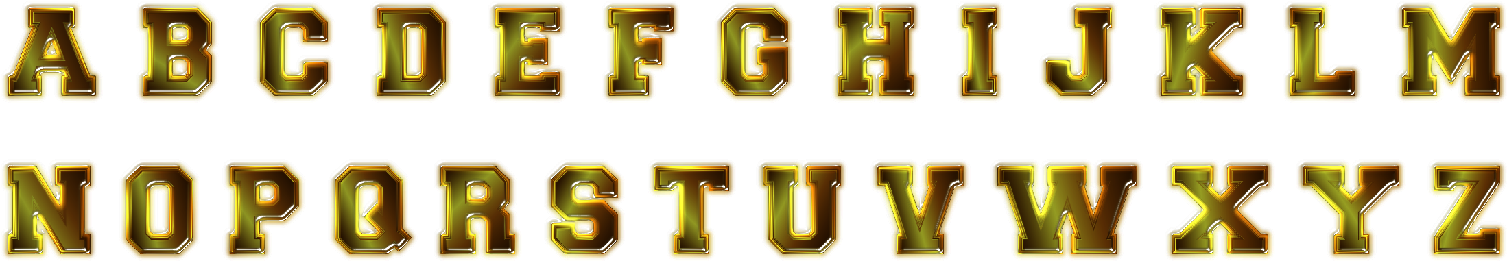 This Free Icons Png Design Of Caramel Glass Alphabet - Bronze Alphabet Clipart (2400x624), Png Download