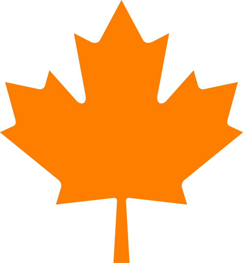 Orange Leaves Clipart - Maple Leaf Png Transparent Png (552x598), Png Download