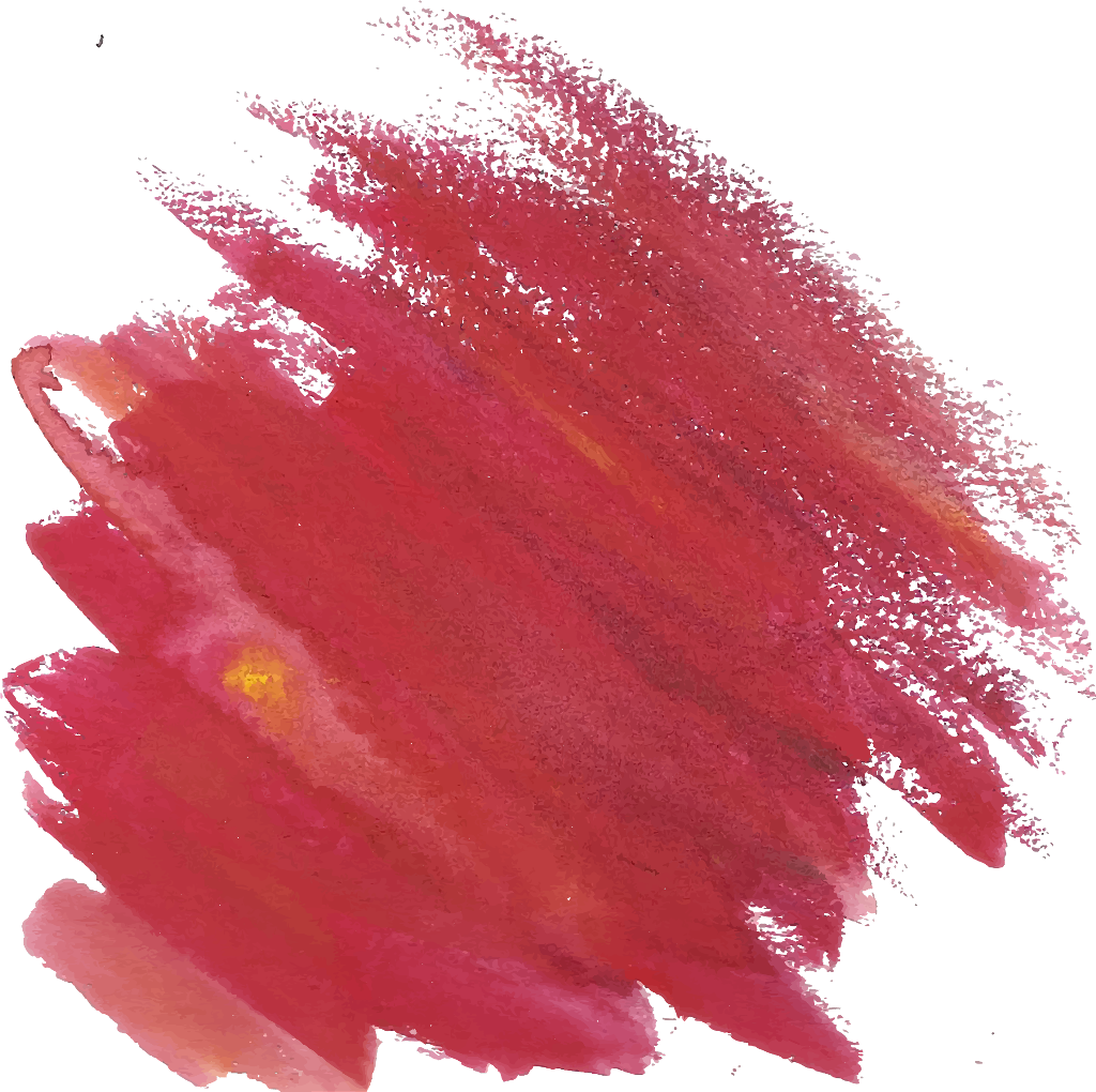 #ftestickers #watercolor #brushstrokes #red - Red Flower Png Brush Clipart (1024x1020), Png Download