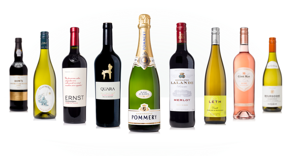 Domaine Wines - Glass Bottle Clipart (994x559), Png Download