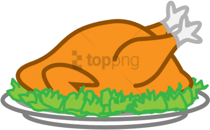 Free Png Chicken Meat Clipart Png Image With Transparent - Cooked Turkey Clipart Png (850x667), Png Download