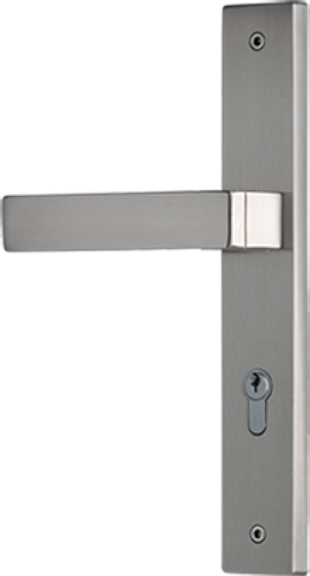 Lever Door Handle Small - Home Door Clipart (630x1171), Png Download