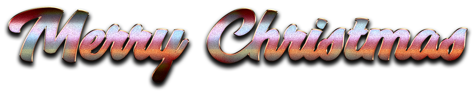 Merry Christmas Word Art Png Hd - Graphic Design Clipart (1585x319), Png Download