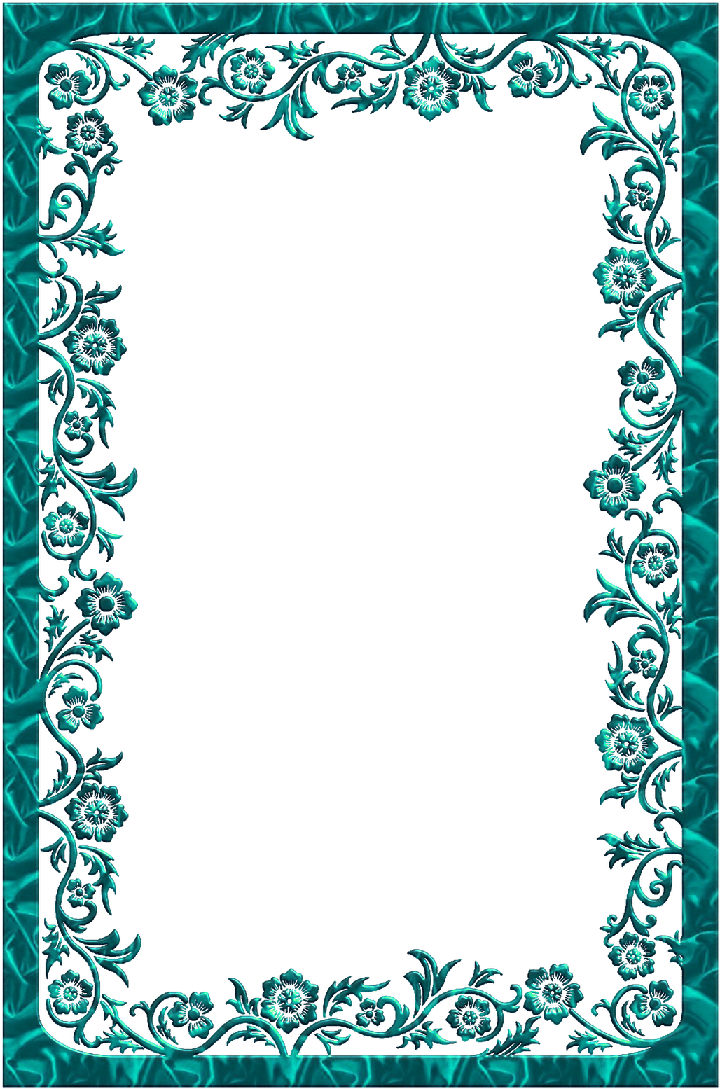 View Full Size - Borders And Frames Dark Blue Clipart (1067x1600), Png Download