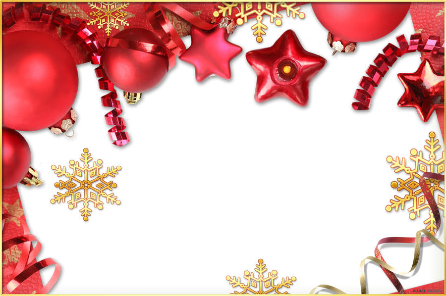 Moldura Enfeites De Natal Imagem Legal - Enfeites De Natal Png Clipart (900x598), Png Download