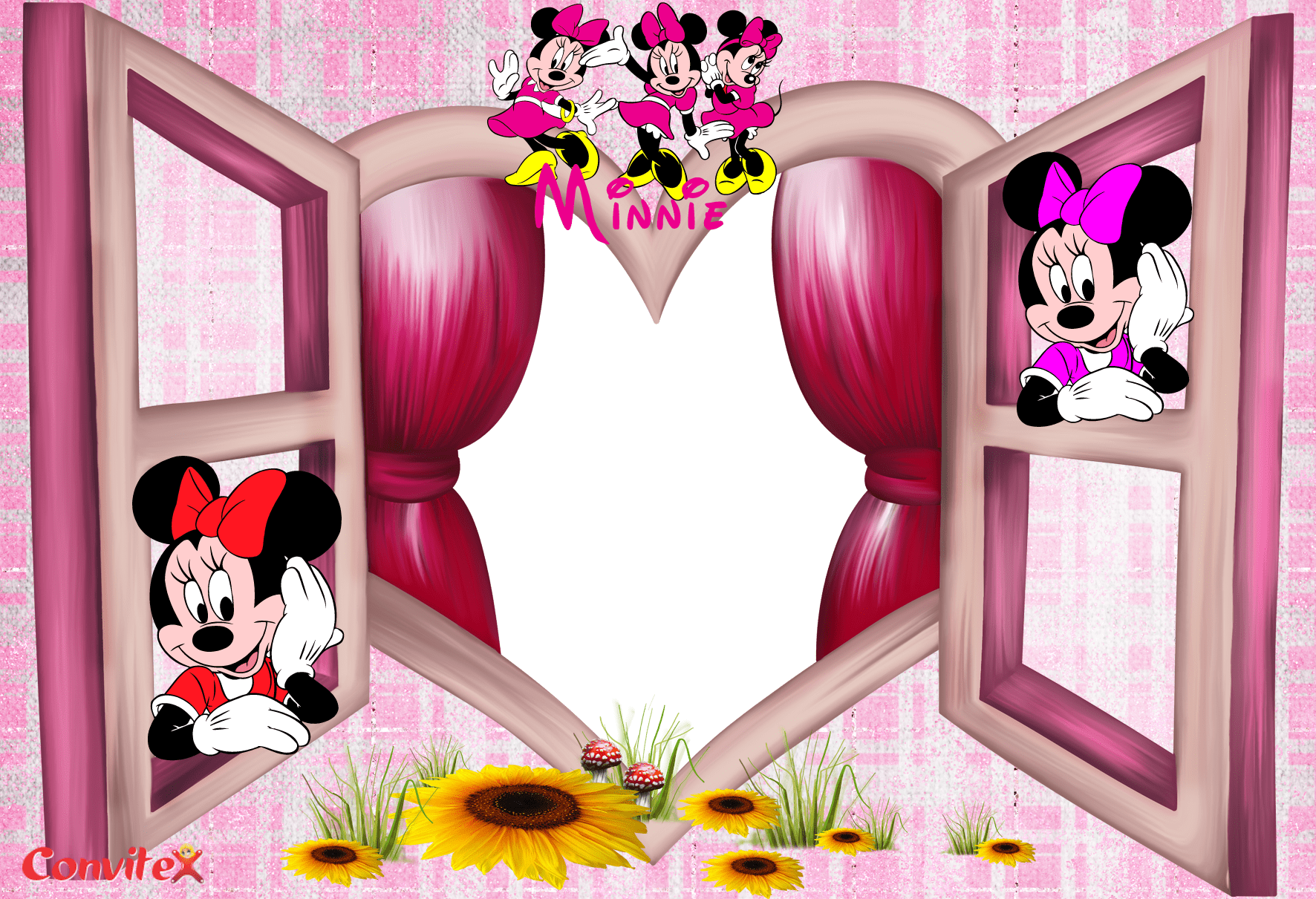 Bebés Disney Minnie Png Imagui - Mouse Png Frame Minnie Png Clipart (1772x1211), Png Download