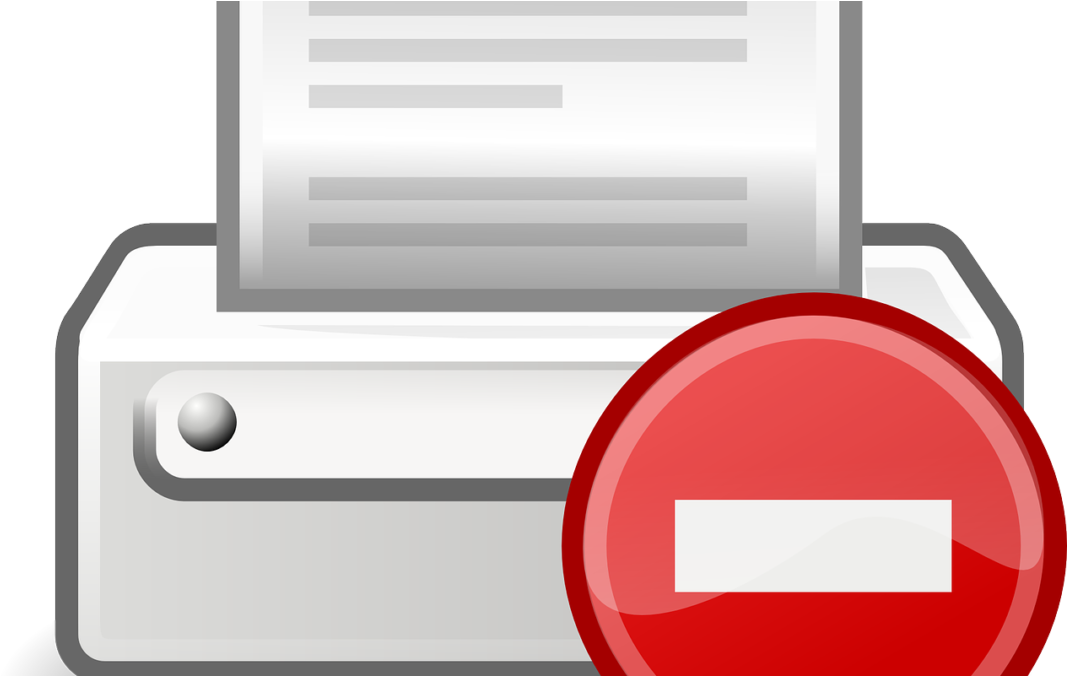 Printer Offline Clipart (1080x675), Png Download
