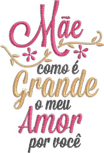 Mãe Amor Por Você - Mãe Como É Grande O Meu Amor Clipart (600x600), Png Download