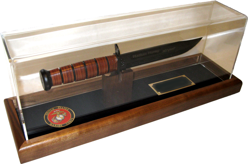 Marine Corps Walnut Dome - Display Case Clipart (800x800), Png Download