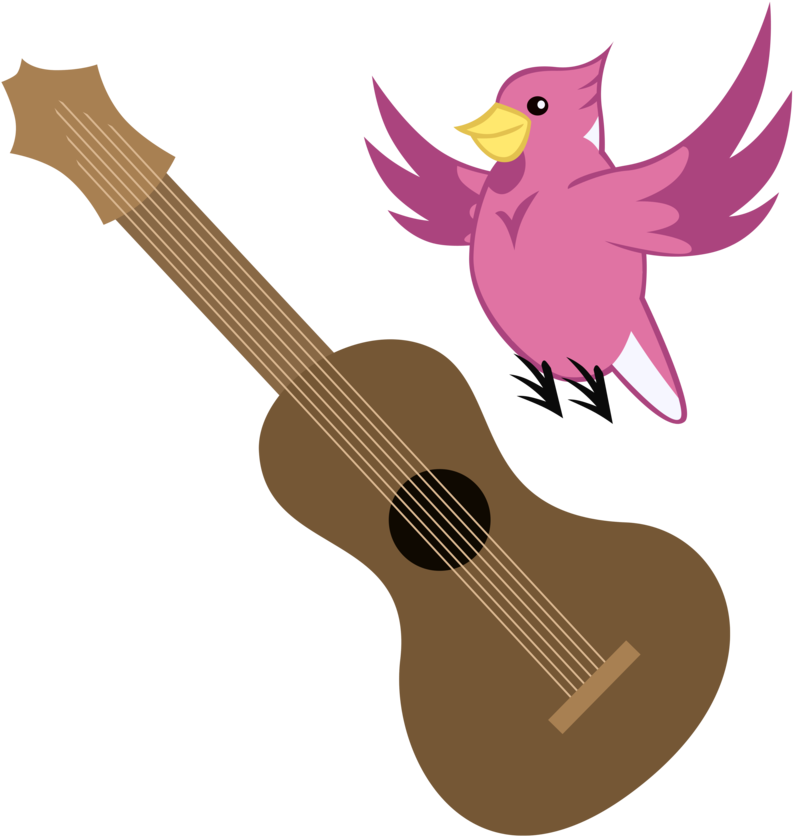 Vector Bird Guitar - Mlp Guitar Cutie Mark Clipart (793x836), Png Download
