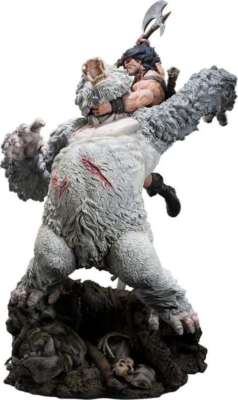 Conan Statue - Dioramas Conan The Barbarian Clipart (480x808), Png Download