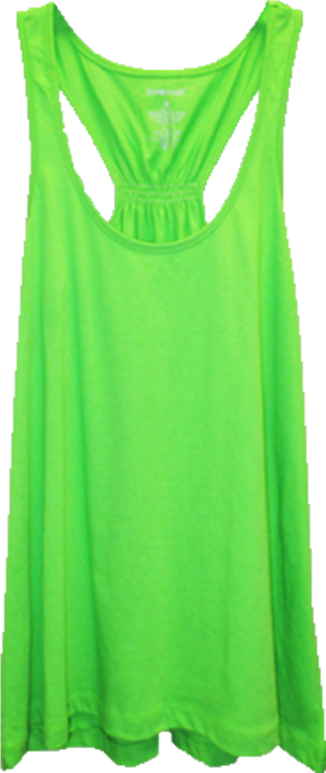 Boxercraft Lime Flare Tank Top *personalize It - Active Tank Clipart (651x1542), Png Download