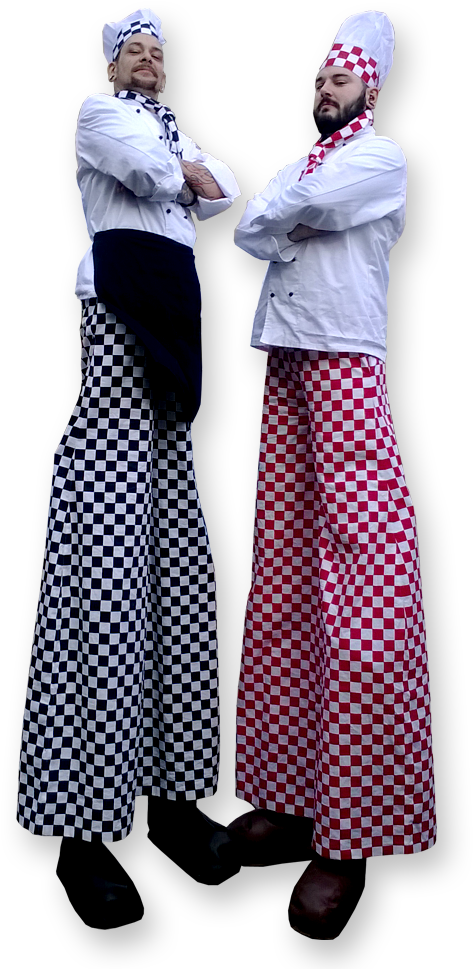 Chef Stilt Walkers, Food Stilt Walkers - Cosplay Clipart (720x973), Png Download