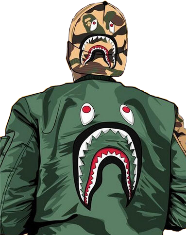 Bape Sticker - Hype Streetwear Wallpaper Phone Clipart (383x484), Png Download