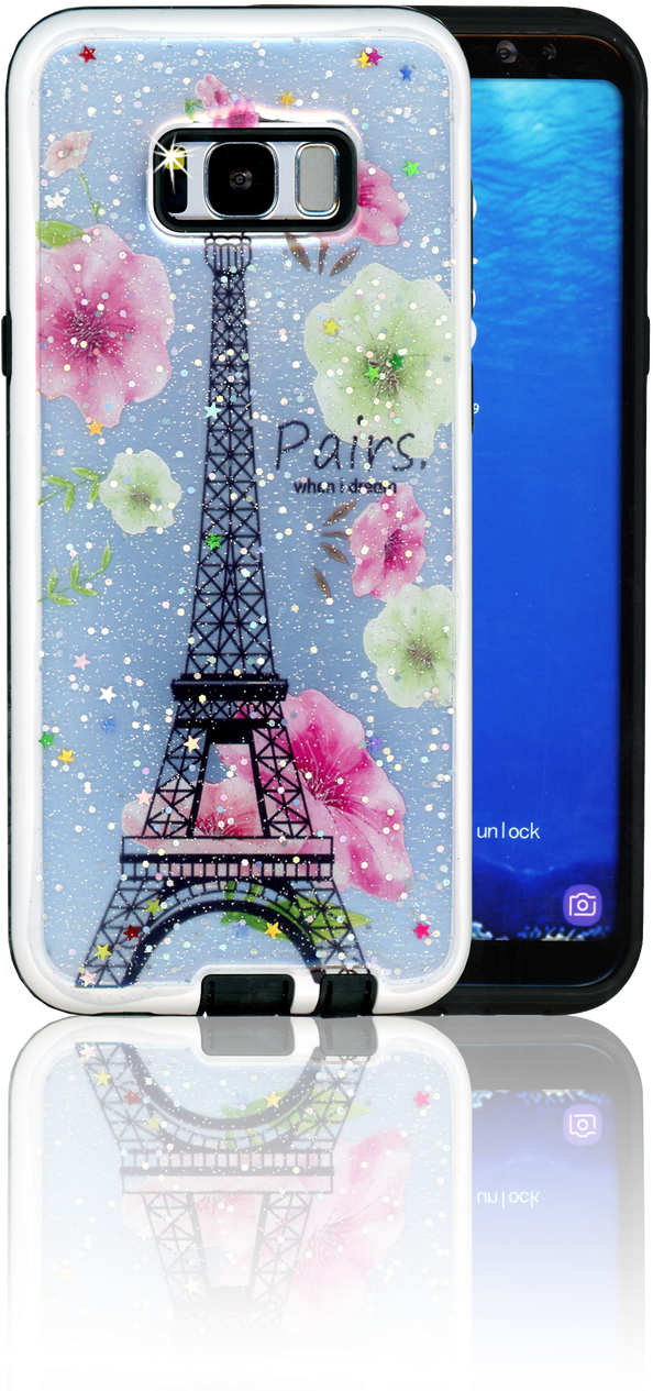 Samsung Galaxy S8 Plus Mm 3d Paris - Mobile Phone Case Clipart (609x1280), Png Download