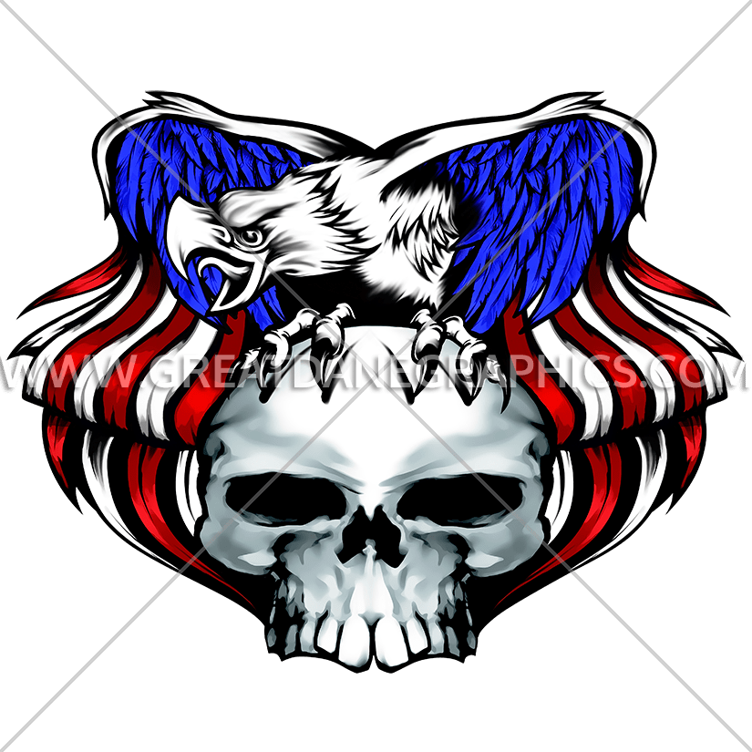 Skull Clipart Eagle - Skull Eagle - Png Download (825x825), Png Download