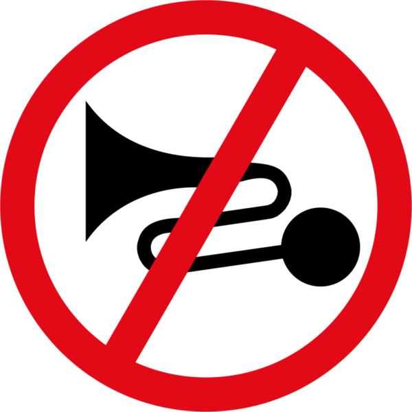 Excessive Noise Prohibited Sign - No Excessive Noise Sign Clipart (600x600), Png Download