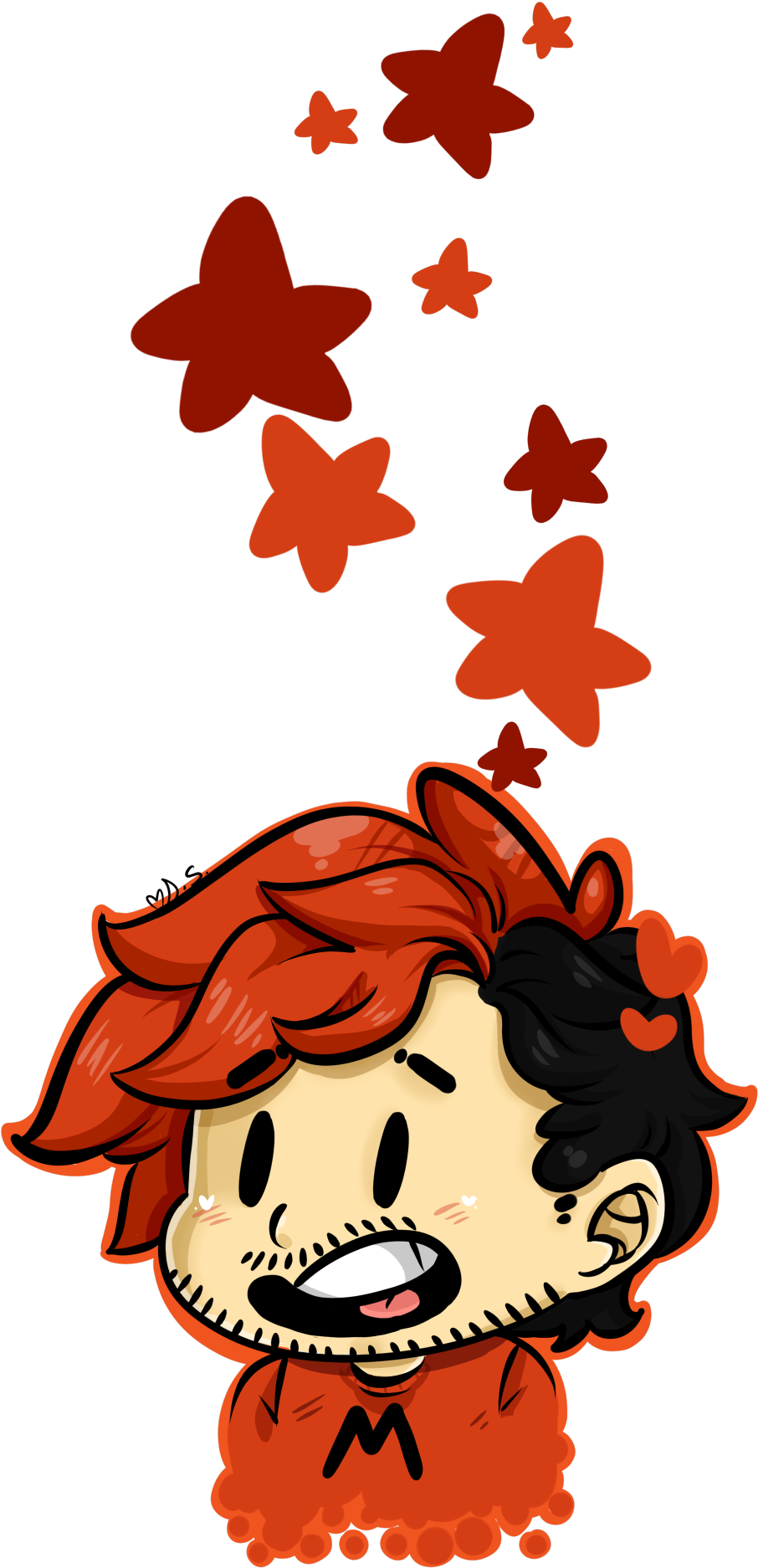 Red Stars Clipart - Cute Markiplier Fan Art - Png Download (1058x1920), Png Download