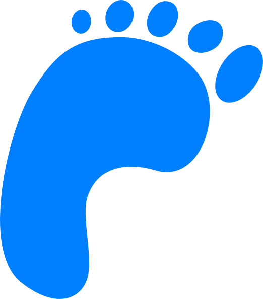 Footprints Clip Art At Clkercom Vector Online Royalty - Png Download (522x594), Png Download