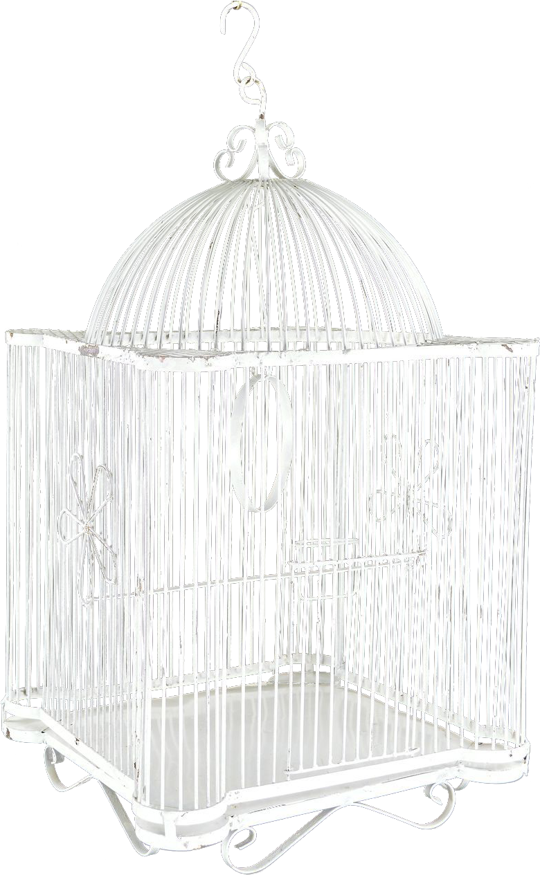 White Bird Cage Png Clipart (1264x1264), Png Download