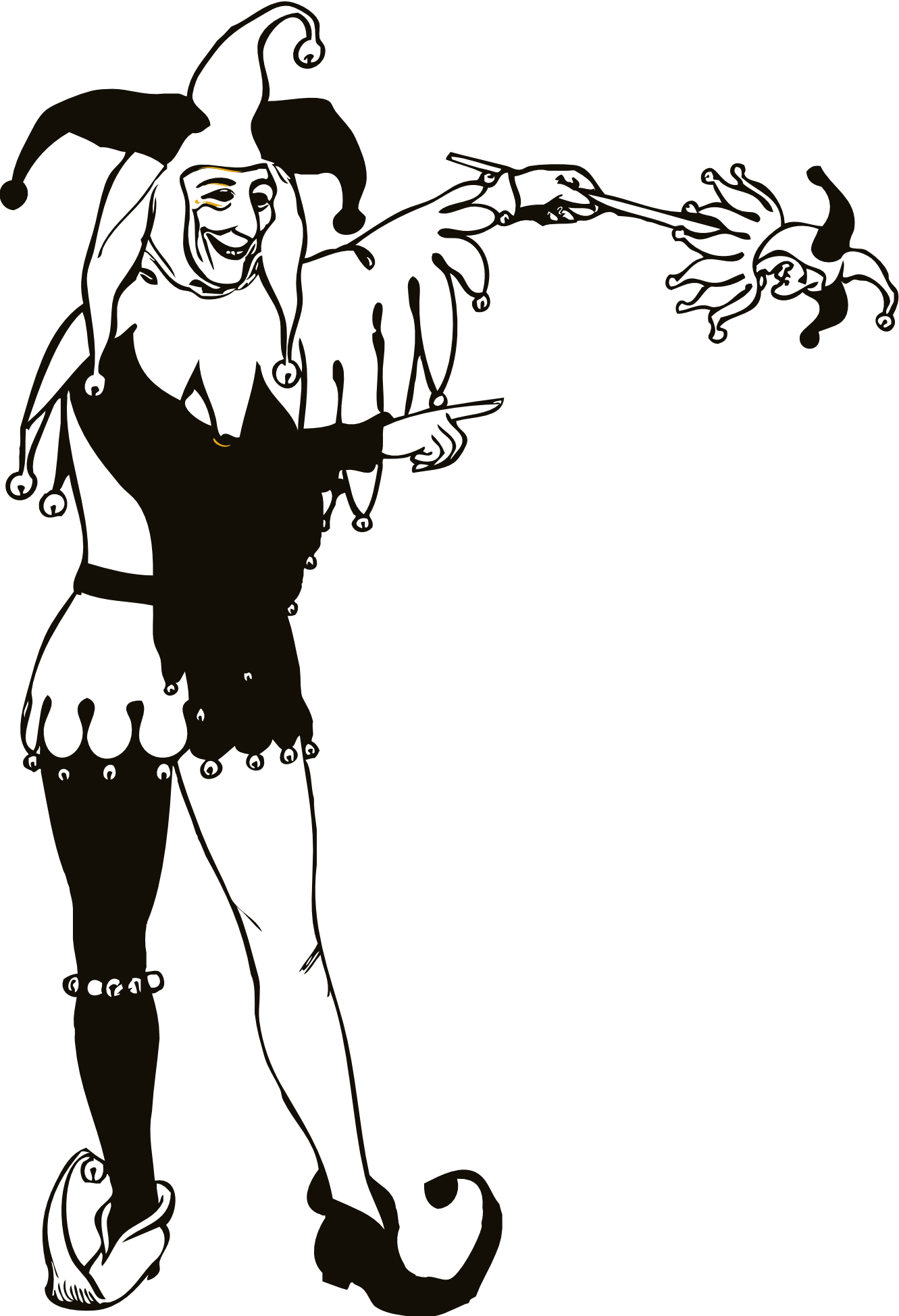 Jester - Medieval Jester Clip Art - Png Download (1331x1949), Png Download