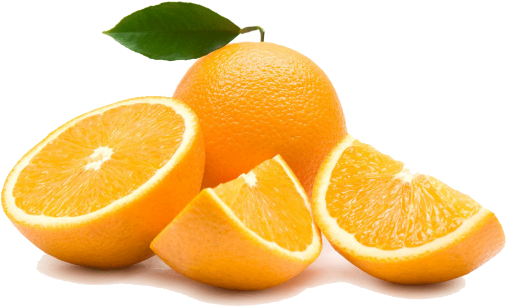 Oranges And Orange Slices Clipart (1024x654), Png Download