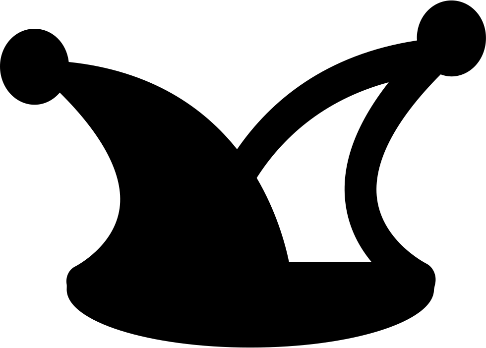 Joker Hat Svg Png Icon Free Download Clipart (980x702), Png Download