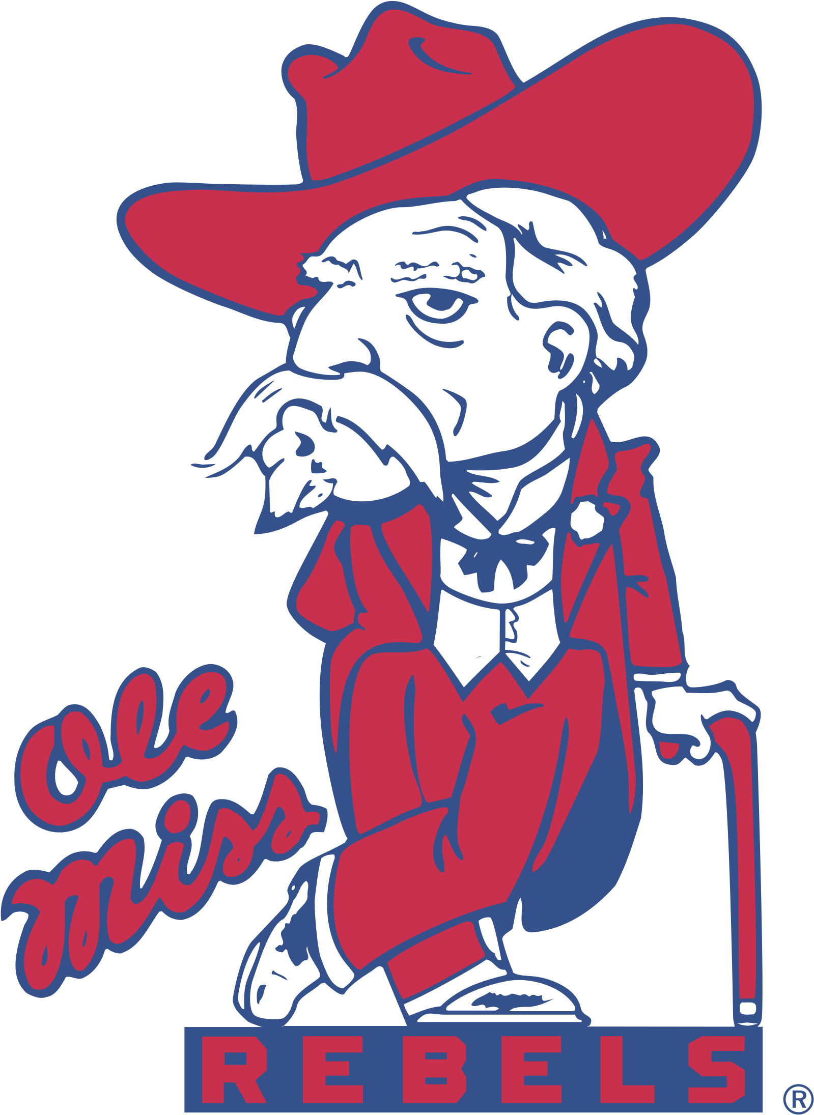 Ole Miss Png Transparent Background - Colonel Reb Clipart (2400x2400), Png Download