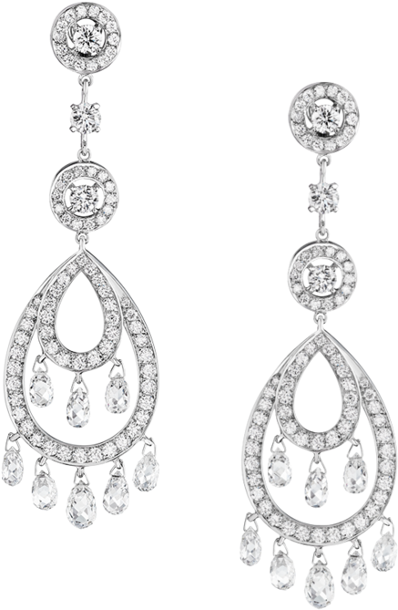 Briolette Cut Diamond Earrings Clipart (800x800), Png Download