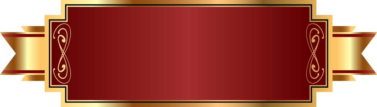 Beautiful Euclidean Frame Vector Gold Png Download - Red Gold Frame Png Clipart (1286x366), Png Download