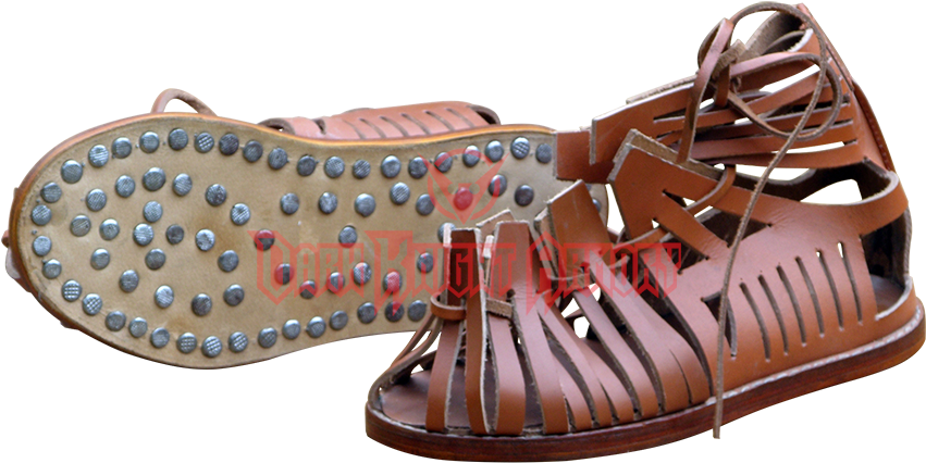 Ancient Roman Soldier Sandals , Png Download - Roman Caligae Clipart (851x426), Png Download