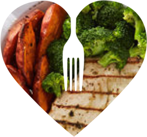 Grilled Chicken With Sweet Potato & Brocolli - Grillades Clipart (568x568), Png Download