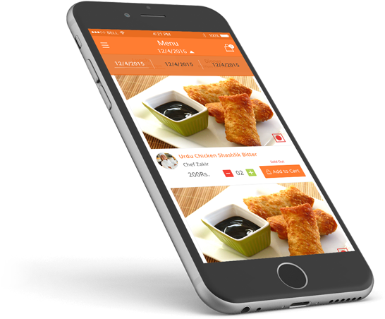 Food Delivery Png - Food Mobile App Png Clipart (620x525), Png Download