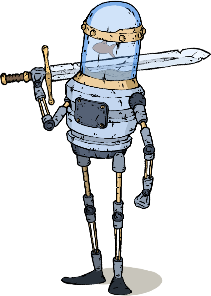 Fishbowl Drawing Surreal - Feudal Alloy Ps4 Clipart (675x946), Png Download