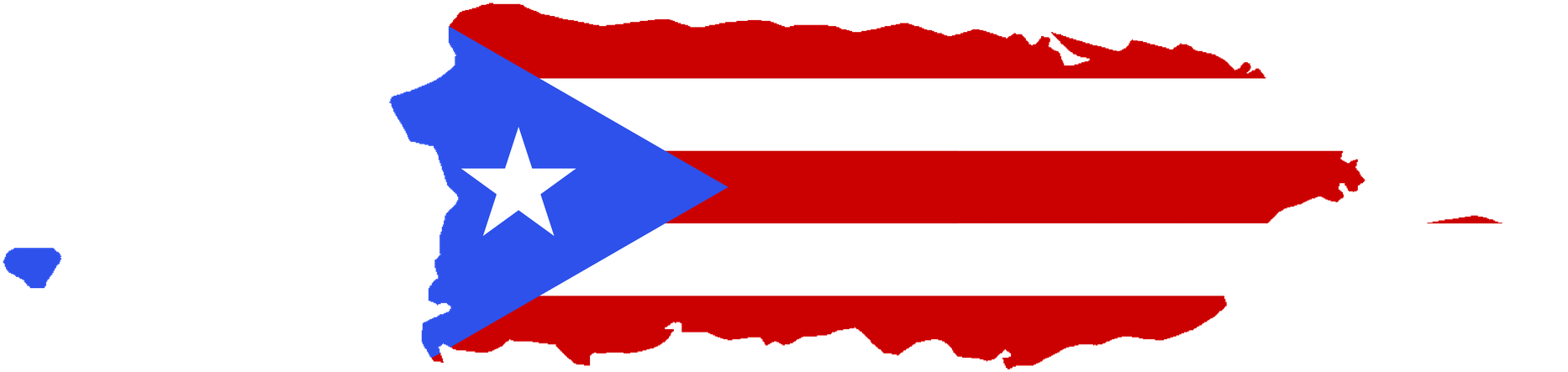 Bandera De Puerto Rico Png - Puerto Rico Map Png Clipart (1920x460), Png Download