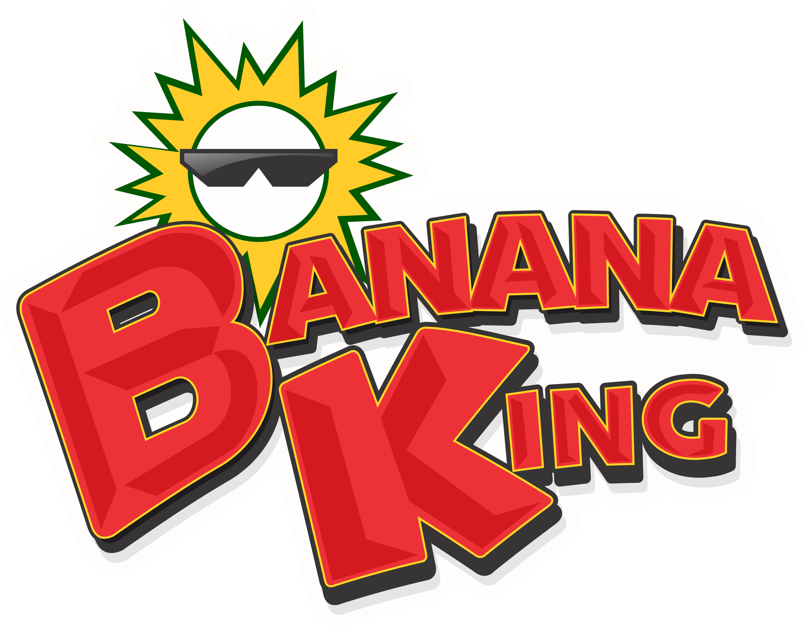 Best Of Latin Fast Food - Banana King Logo Clipart (3114x2424), Png Download