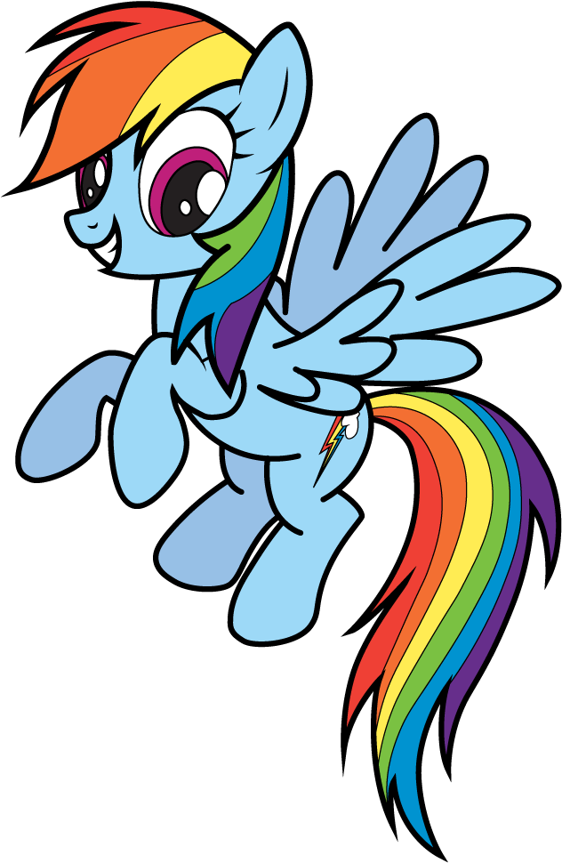 How To Draw Rainbow Dash Little Pony Cartoons Easy - Drawing Of My Little Pony Characters Clipart (720x1280), Png Download