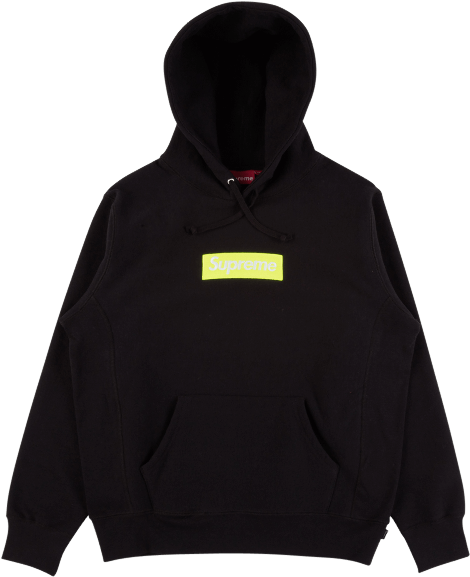 Box Logo Hooded Sweatshirt - Box Logo Supreme Clipart (1000x600), Png Download