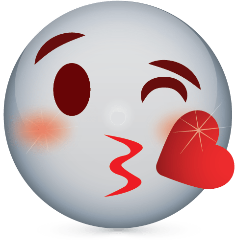 Kissing Emoji Png Clipart (606x563), Png Download