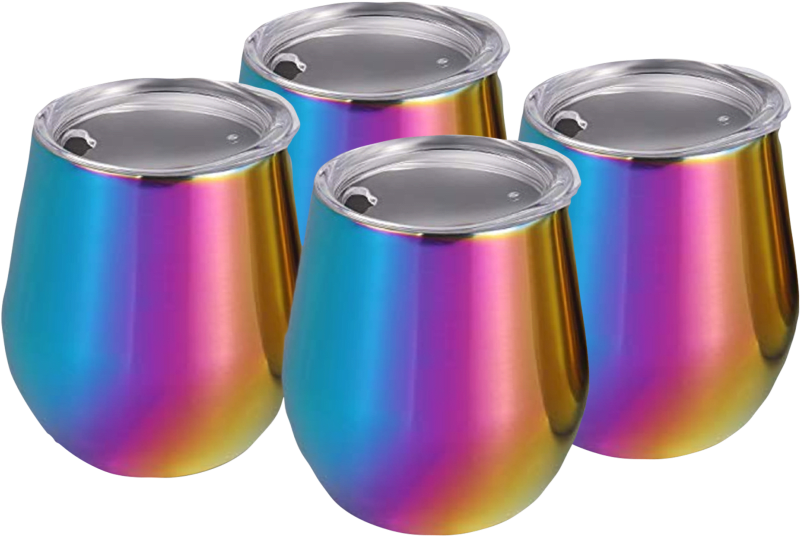 Cambridge Rainbow 14oz Tumblers With Lids - Circle Clipart (864x864), Png Download