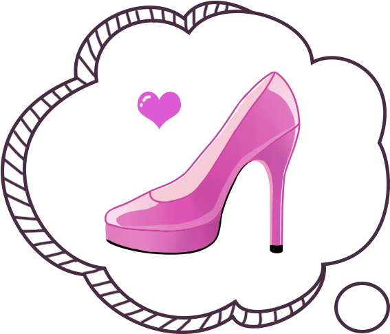 Heels Clipart Chanel - Cartoon - Png Download (640x640), Png Download