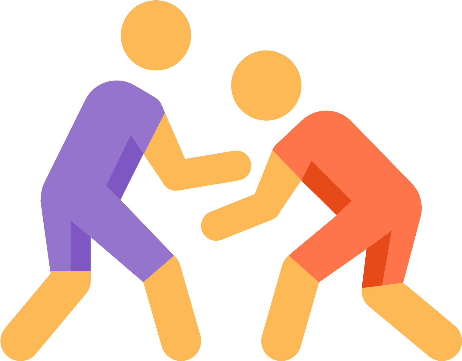 Wrestling Clipart Olympics Sport - Wrestling Icon Png Transparent Png (1600x1600), Png Download