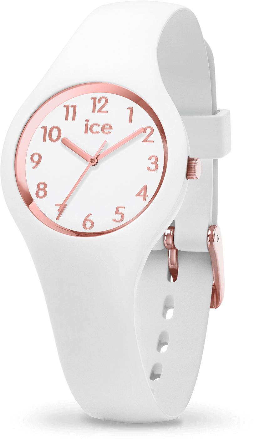 White Rose Gold - White Ice Watch Clipart (812x1401), Png Download