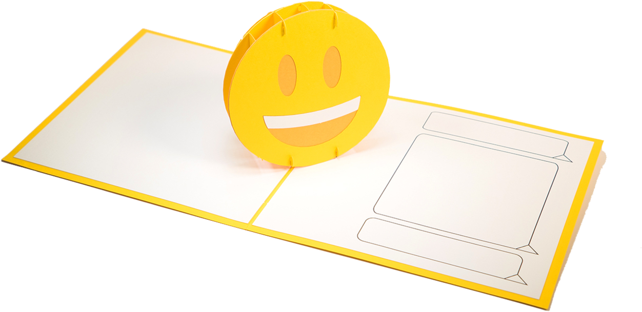 Smile Pop Up Cards Clipart (1280x720), Png Download