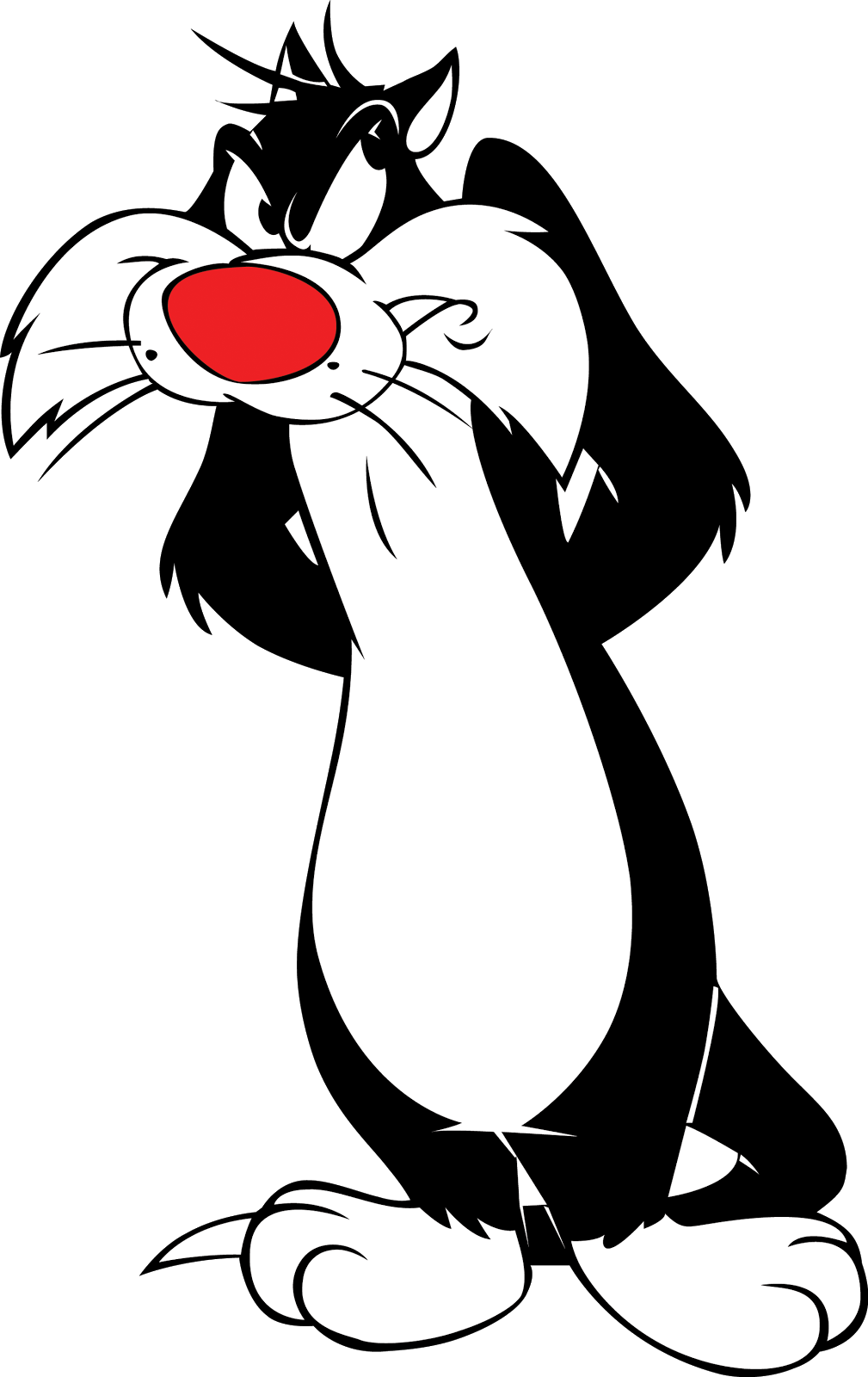 Looney Tunes Characters, Looney Tunes Cartoons, Classic - Sylvester The Cat Clipart (1009x1600), Png Download