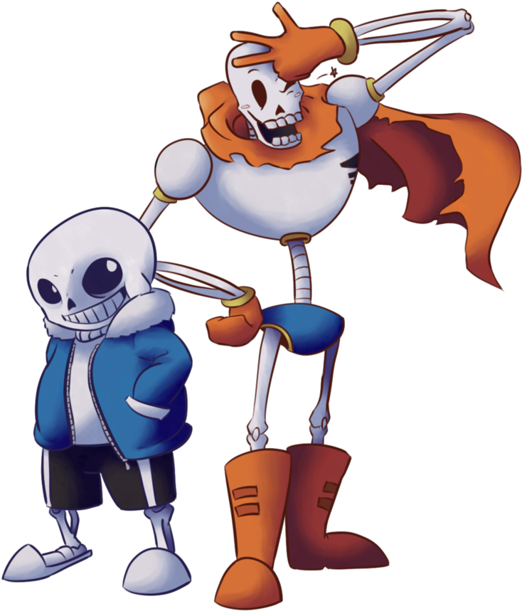 Sans And Undertale - Undertale Sans & Papyrus Clipart (869x919), Png Download