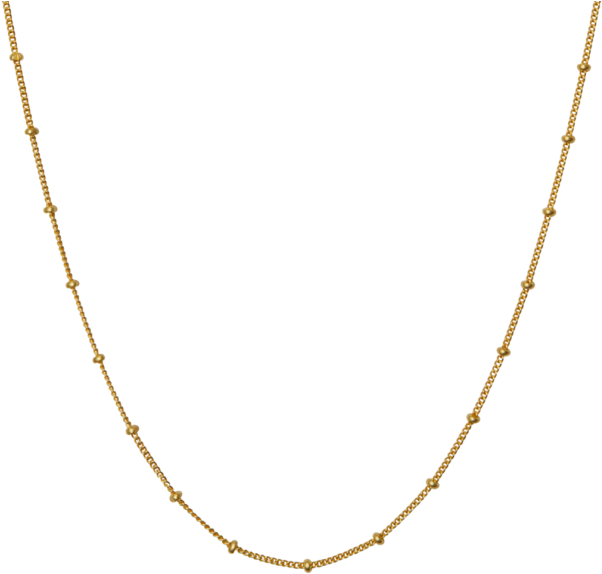 Ball Chain Gold - Maanesten Nala Halskæde Clipart (610x610), Png Download