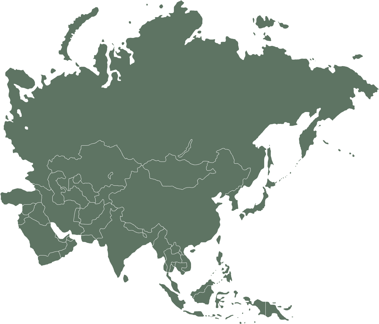 Карта евразии векторная